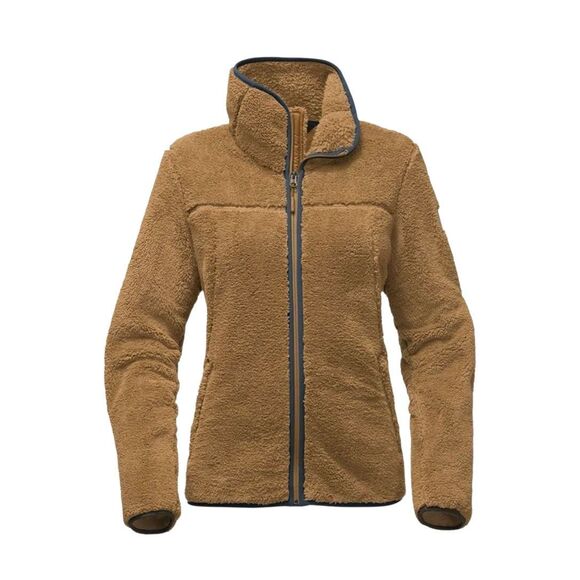Women's Campshire Full Zip Sherpa Fleece in Biscuit Tan by The North Face Size M - Picture 1 of 5